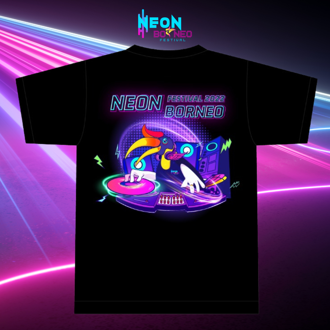 neon tshirt back